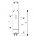 Bec/lampa cu vapori de sodiu alb MASTER SDW-T 100W/825 PG12-1 1SL T31 Philips #SDW-T 100W/825